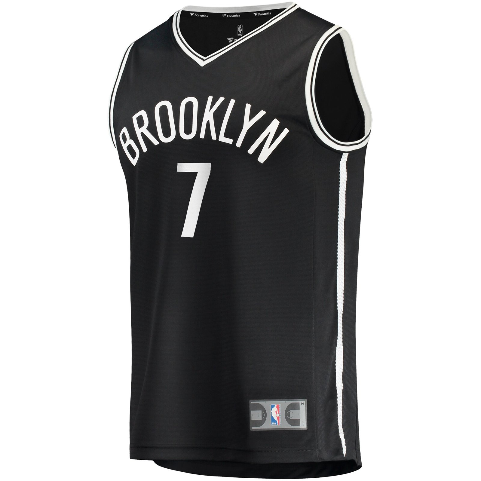 Kevin Durant Brooklyn Nets Fanatics Fast Break Replica Jersey – Icon Edition – Black - Image 3