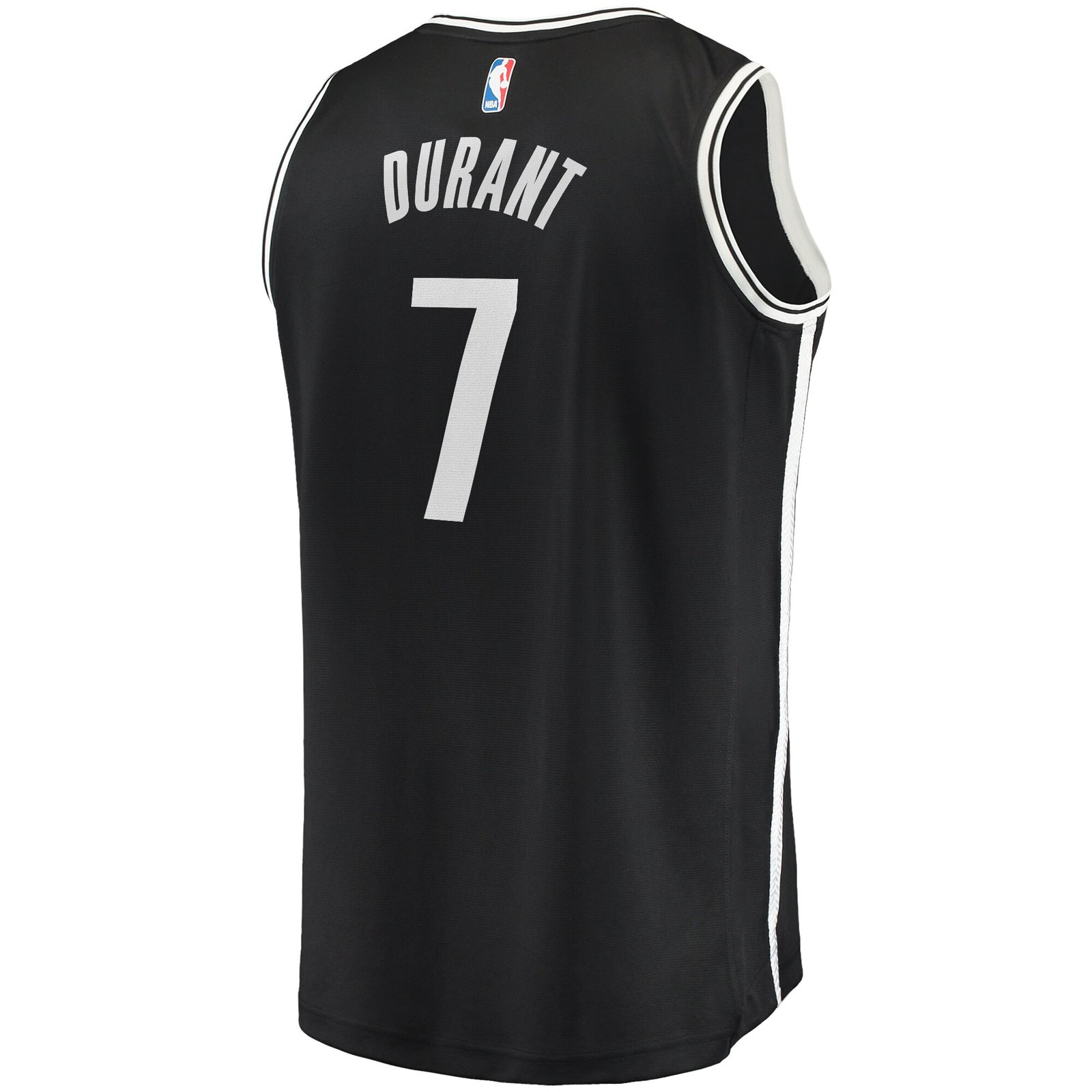 Kevin Durant Brooklyn Nets Fanatics Fast Break Replica Jersey – Icon Edition – Black - Image 4