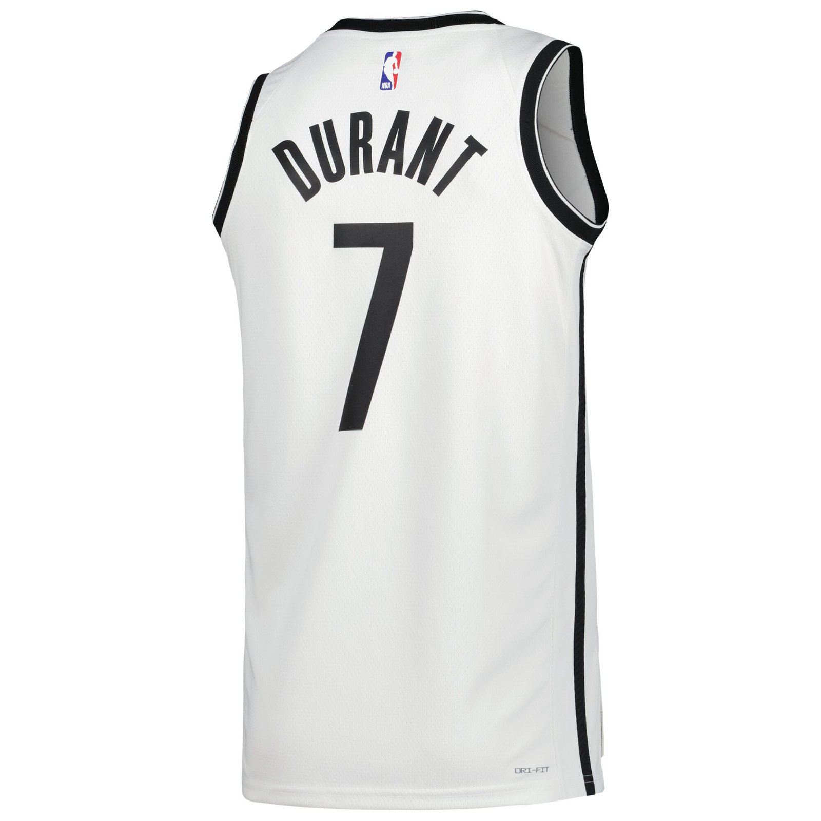 Kevin Durant Brooklyn Nets Nike Unisex Swingman Jersey – Association Edition – White - Image 4